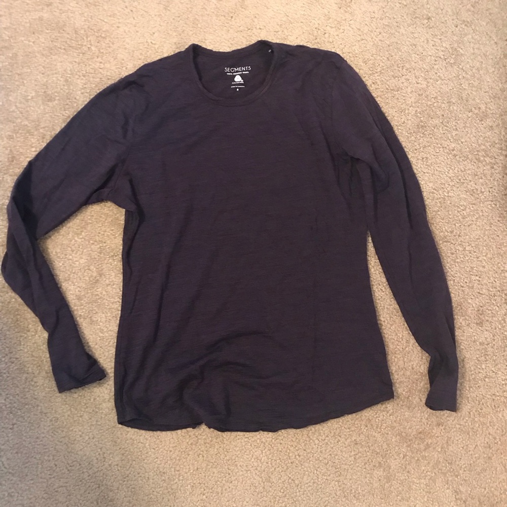 Segments wool long Sleeve Tee sz small